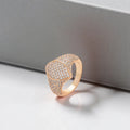 NOORA Ring Plaquée Or Rose 18K