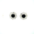 Sapphire and Diamond Earrings in 18K White Gold - KGT 33349